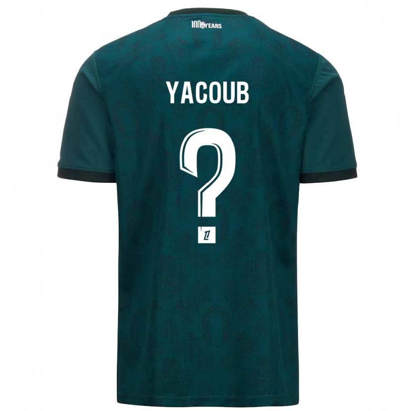 Danxen Niño Camiseta Béchir Yacoub #0 Verde Oscuro 2ª Equipación 2024/25 La Camisa