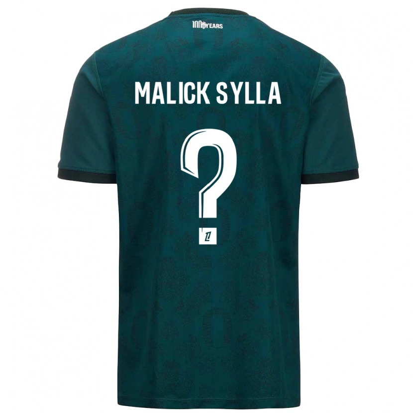 Danxen Niño Camiseta Malick Sylla #0 Verde Oscuro 2ª Equipación 2024/25 La Camisa