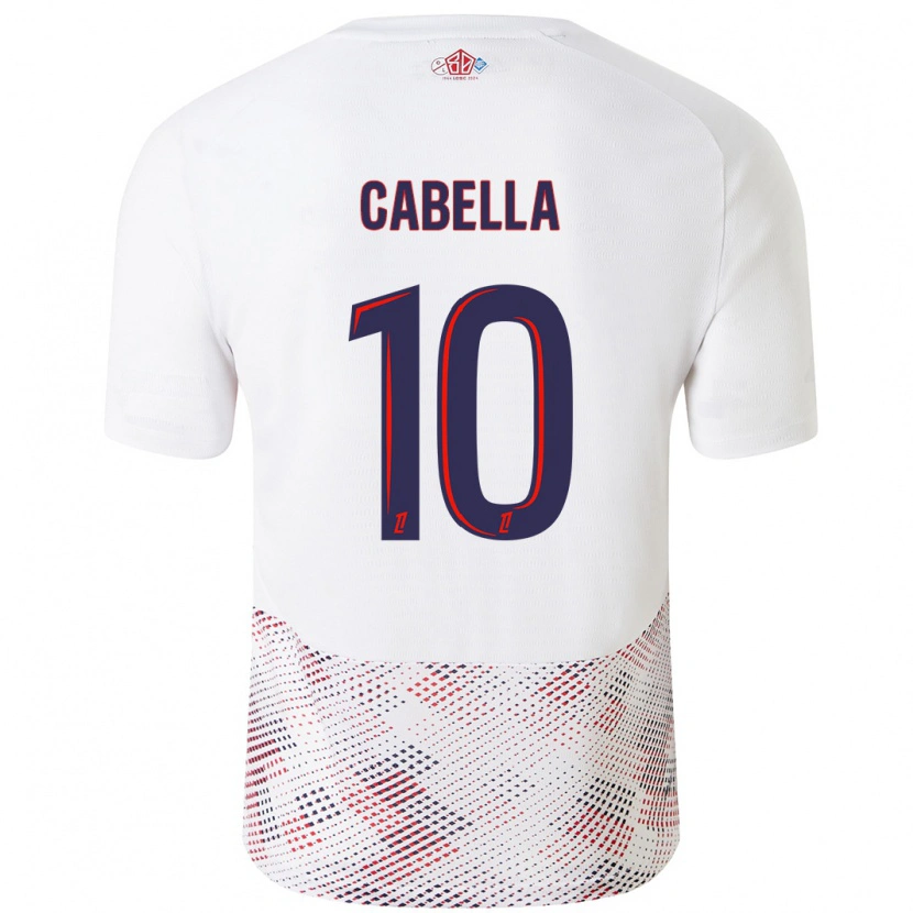 Danxen Niño Camiseta Rémy Cabella #10 Blanco Azul Real 2ª Equipación 2024/25 La Camisa