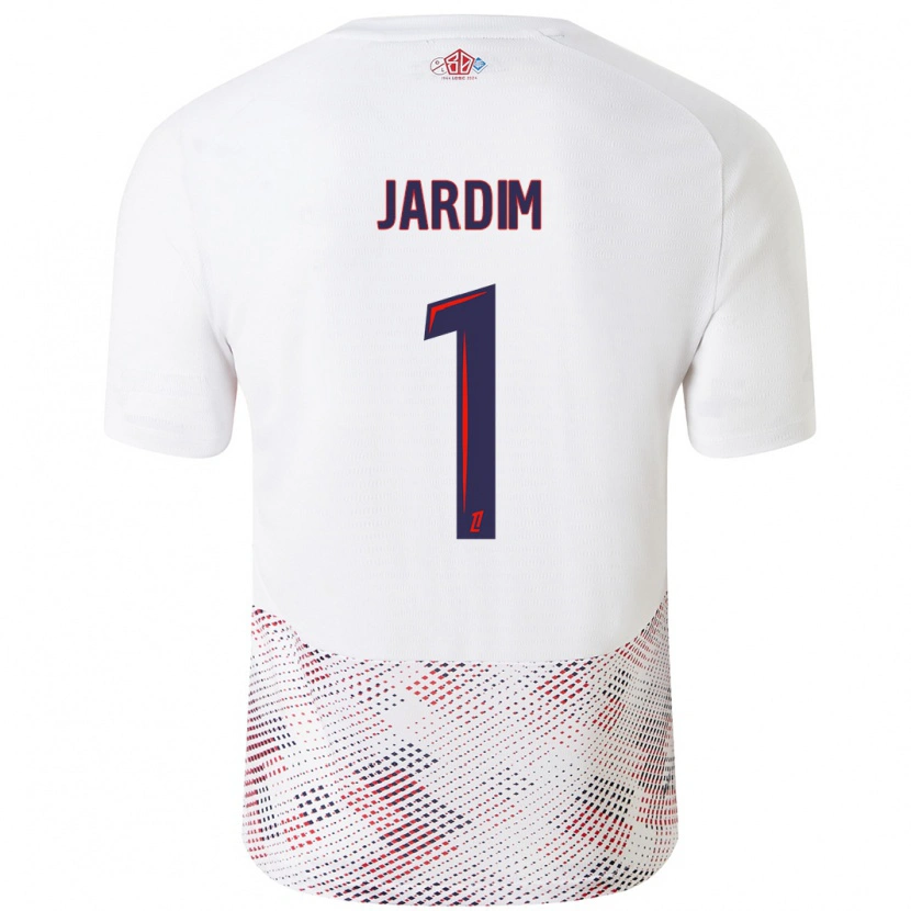 Danxen Niño Camiseta Leo Jardim #1 Blanco Azul Real 2ª Equipación 2024/25 La Camisa