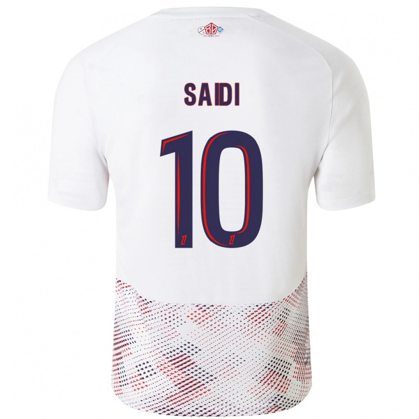 Danxen Niño Camiseta Rachel Saidi #10 Blanco Azul Real 2ª Equipación 2024/25 La Camisa