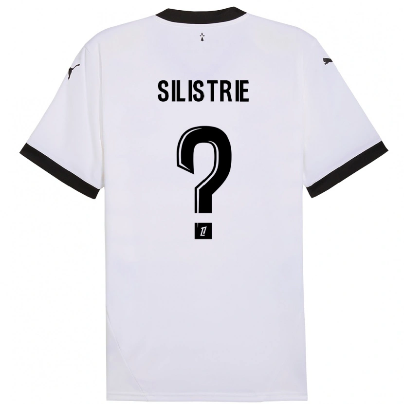 Danxen Niño Camiseta Mathys Silistrie #0 Blanco Negro 2ª Equipación 2024/25 La Camisa