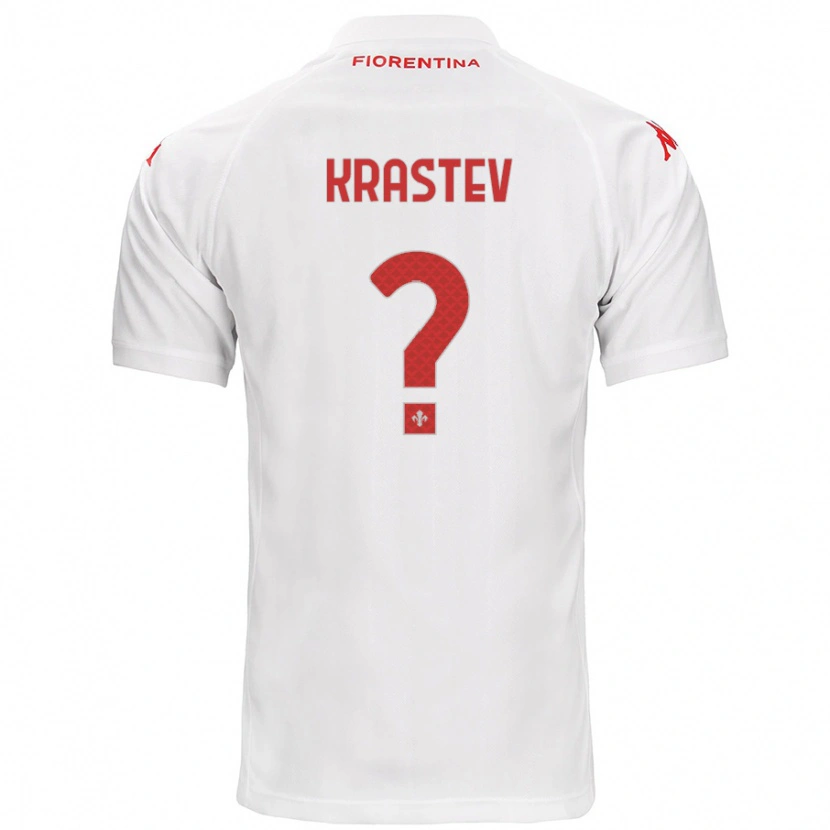 Danxen Niño Camiseta Dimo Krastev #0 Blanco 2ª Equipación 2024/25 La Camisa