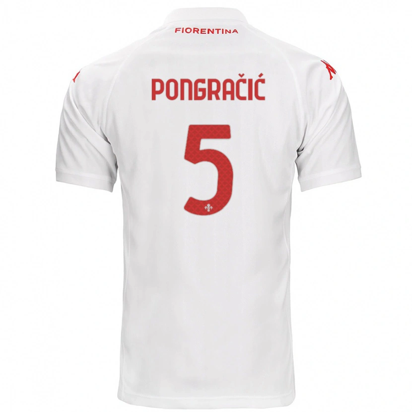 Danxen Niño Camiseta Marin Pongračić #5 Blanco 2ª Equipación 2024/25 La Camisa