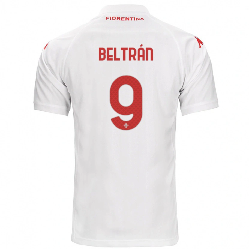 Danxen Niño Camiseta Lucas Beltrán #9 Blanco 2ª Equipación 2024/25 La Camisa