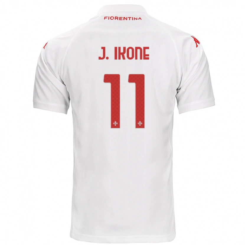 Danxen Niño Camiseta Jonathan Ikoné #11 Blanco 2ª Equipación 2024/25 La Camisa