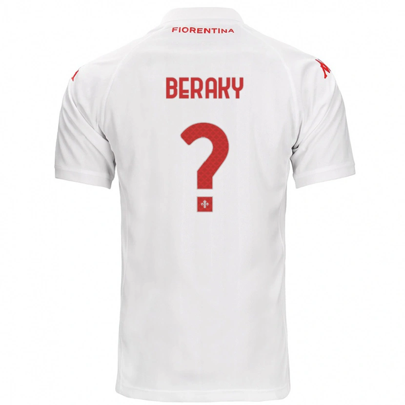 Danxen Niño Camiseta Mussie Beraky #0 Blanco 2ª Equipación 2024/25 La Camisa