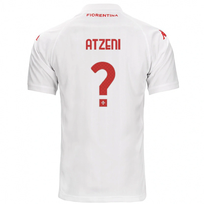 Danxen Niño Camiseta Davide Atzeni #0 Blanco 2ª Equipación 2024/25 La Camisa