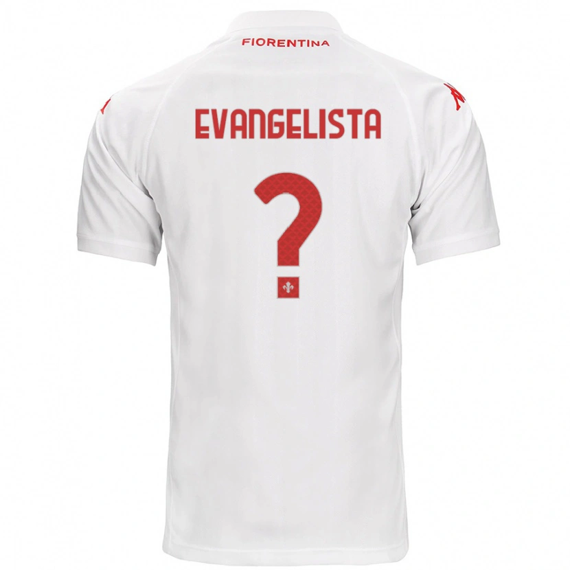 Danxen Niño Camiseta Carlo Evangelista #0 Blanco 2ª Equipación 2024/25 La Camisa