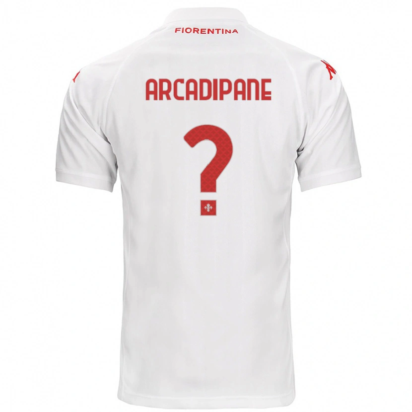 Danxen Niño Camiseta Guglielmo Arcadipane #0 Blanco 2ª Equipación 2024/25 La Camisa