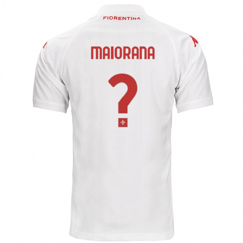 Danxen Niño Camiseta Stefano Maiorana #0 Blanco 2ª Equipación 2024/25 La Camisa