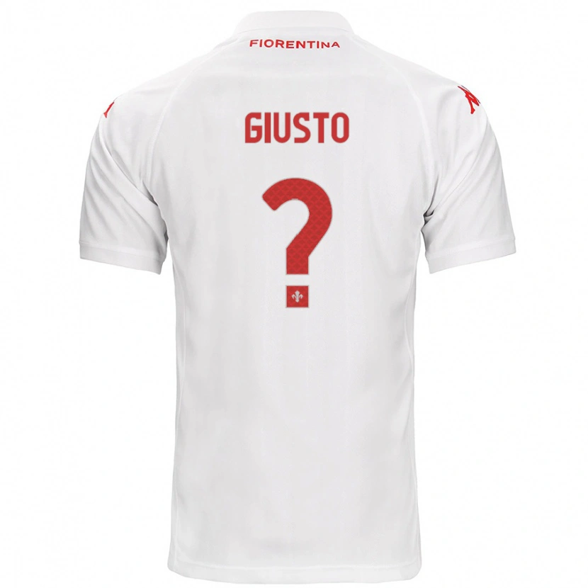 Danxen Niño Camiseta Gabriele Giusto #0 Blanco 2ª Equipación 2024/25 La Camisa