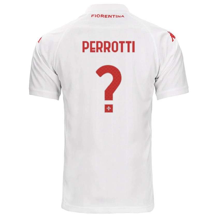 Danxen Niño Camiseta Alessandro Perrotti #0 Blanco 2ª Equipación 2024/25 La Camisa