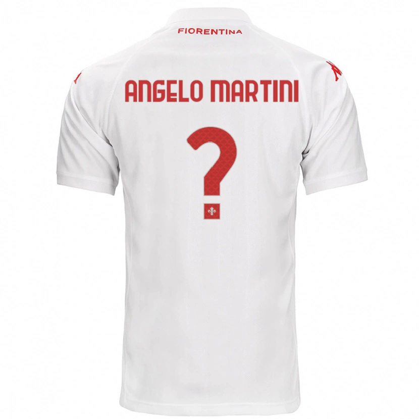 Danxen Niño Camiseta Angelo Martini #0 Blanco 2ª Equipación 2024/25 La Camisa