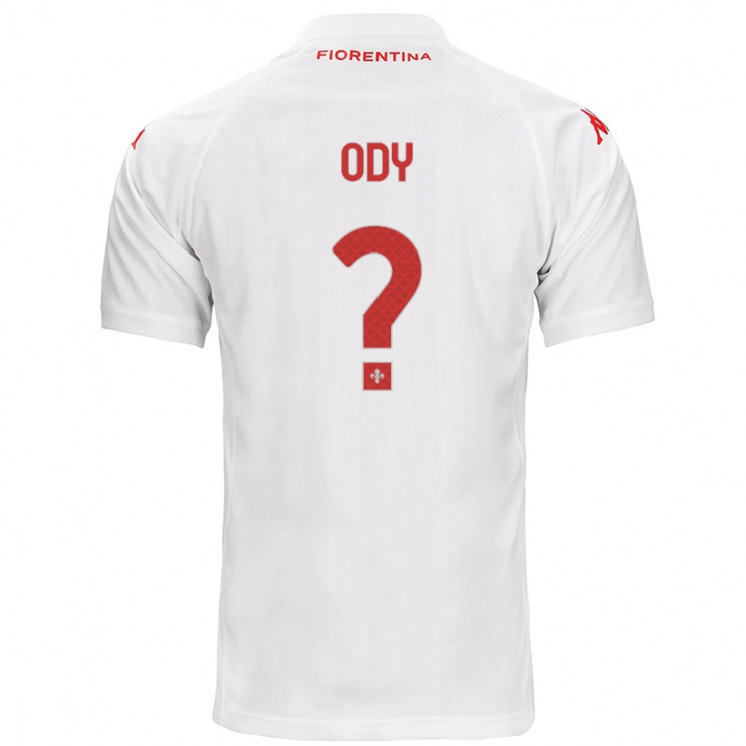 Danxen Niño Camiseta Edwin Ody #0 Blanco 2ª Equipación 2024/25 La Camisa