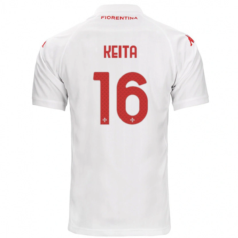 Danxen Niño Camiseta Bala Keita #16 Blanco 2ª Equipación 2024/25 La Camisa