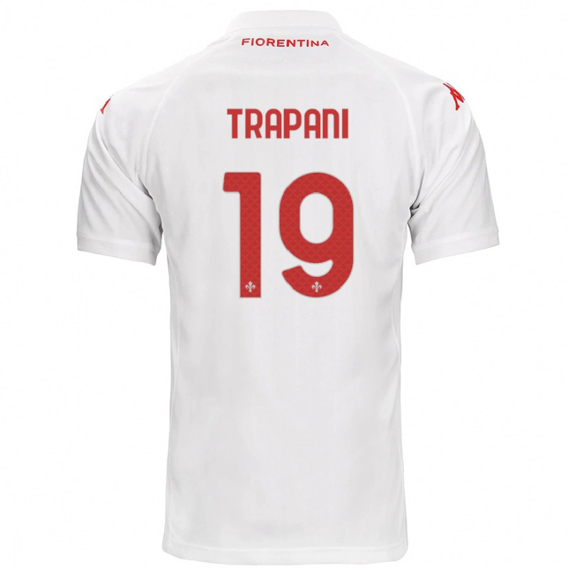 Danxen Niño Camiseta Niccolò Trapani #19 Blanco 2ª Equipación 2024/25 La Camisa