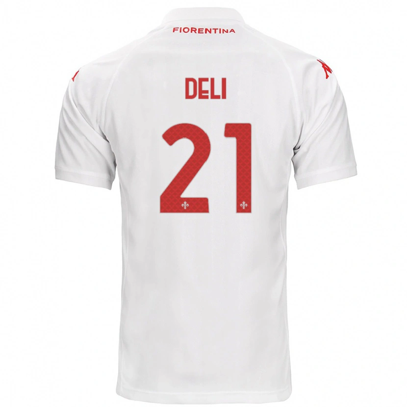 Danxen Niño Camiseta Lapo Deli #21 Blanco 2ª Equipación 2024/25 La Camisa