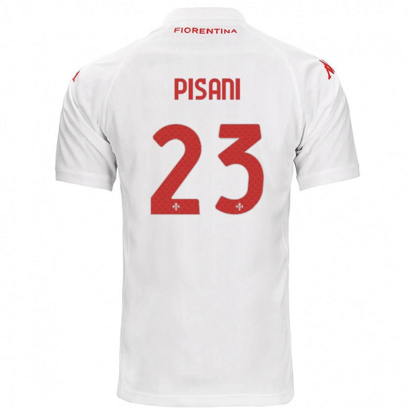 Danxen Niño Camiseta Diego Pisani #23 Blanco 2ª Equipación 2024/25 La Camisa