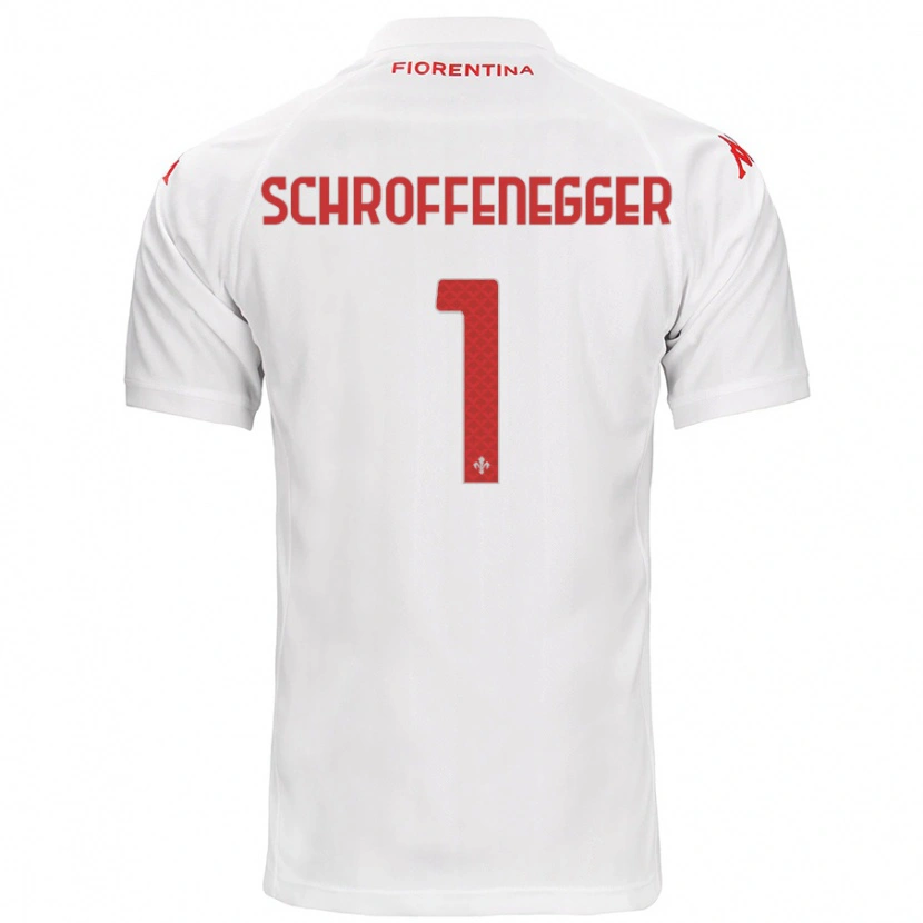 Danxen Niño Camiseta Katja Schroffenegger #1 Blanco 2ª Equipación 2024/25 La Camisa