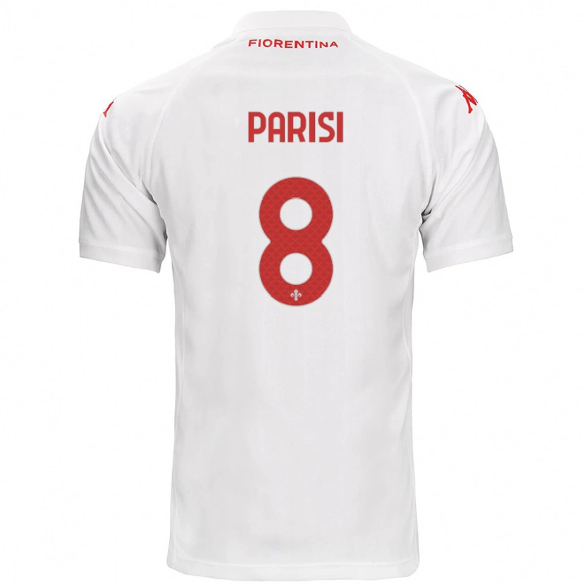 Danxen Niño Camiseta Alice Parisi #8 Blanco 2ª Equipación 2024/25 La Camisa