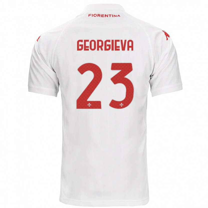 Danxen Niño Camiseta Marina Georgieva #23 Blanco 2ª Equipación 2024/25 La Camisa