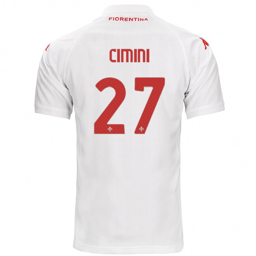 Danxen Niño Camiseta Linda Tucceri Cimini #27 Blanco 2ª Equipación 2024/25 La Camisa