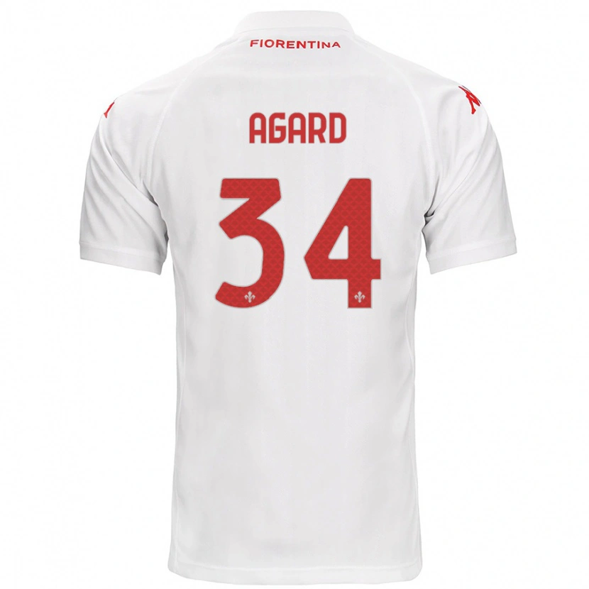 Danxen Niño Camiseta Laura Agard #34 Blanco 2ª Equipación 2024/25 La Camisa