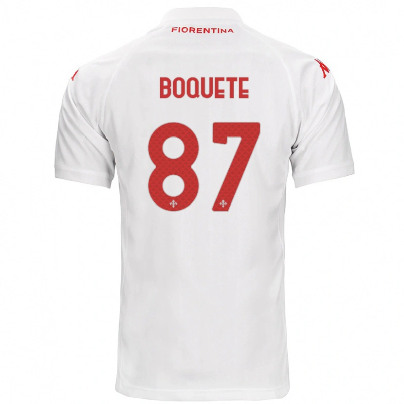 Danxen Niño Camiseta Verónica Boquete #87 Blanco 2ª Equipación 2024/25 La Camisa