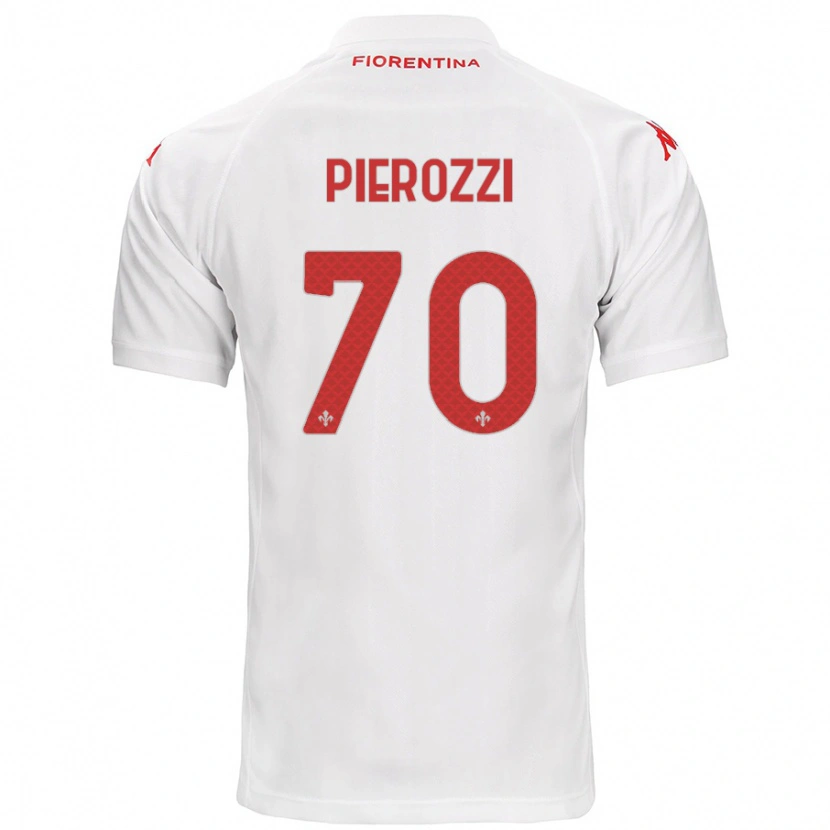 Danxen Niño Camiseta Niccolò Pierozzi #70 Blanco 2ª Equipación 2024/25 La Camisa