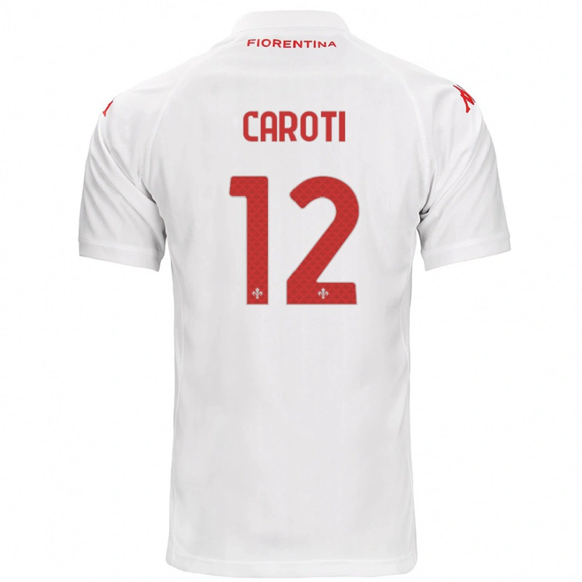 Danxen Niño Camiseta Filippo Caroti #12 Blanco 2ª Equipación 2024/25 La Camisa