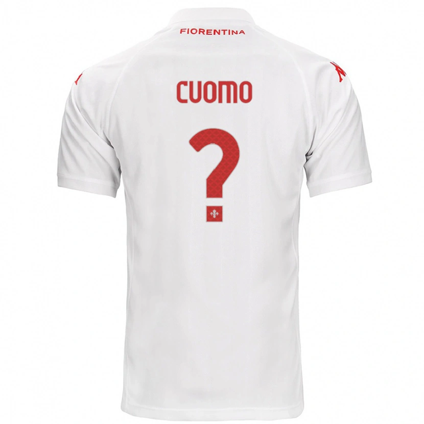 Danxen Niño Camiseta Raffaele Cuomo #0 Blanco 2ª Equipación 2024/25 La Camisa