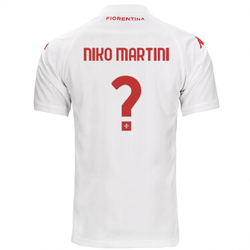 Danxen Niño Camiseta Niko Martini #0 Blanco 2ª Equipación 2024/25 La Camisa