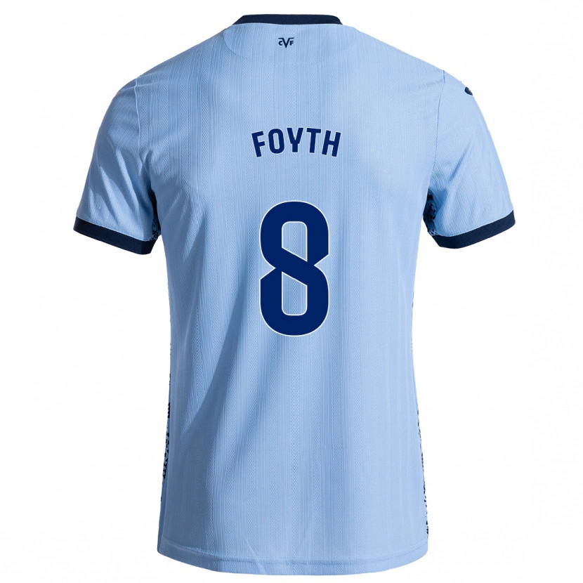 Danxen Niño Camiseta Juan Foyth #8 Azul Cielo 2ª Equipación 2024/25 La Camisa