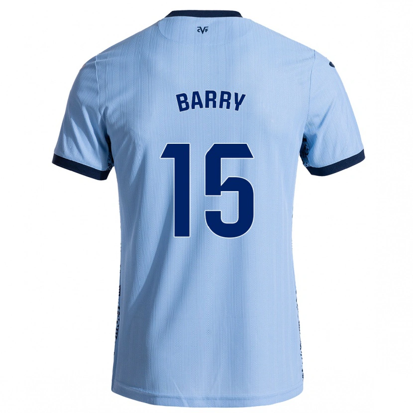 Danxen Niño Camiseta Thierno Barry #15 Azul Cielo 2ª Equipación 2024/25 La Camisa