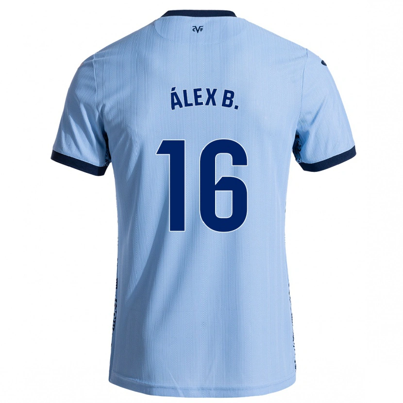 Danxen Niño Camiseta Álex Baena #16 Azul Cielo 2ª Equipación 2024/25 La Camisa