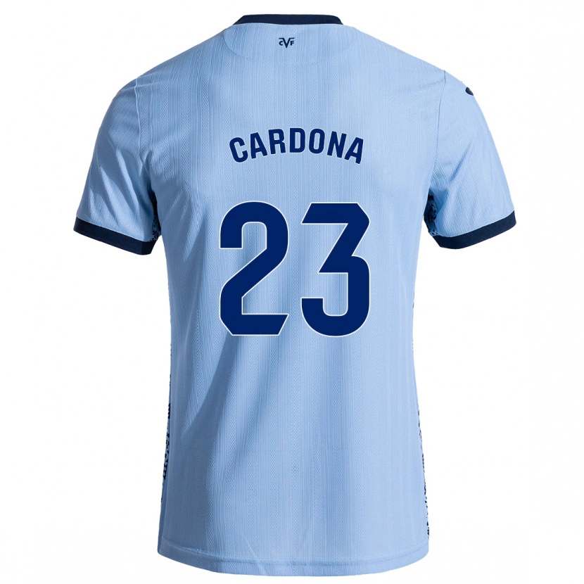 Danxen Niño Camiseta Sergi Cardona #23 Azul Cielo 2ª Equipación 2024/25 La Camisa