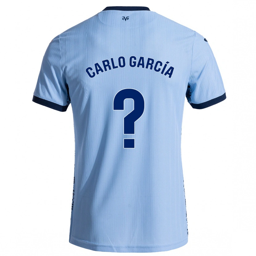 Danxen Niño Camiseta Carlo García #0 Azul Cielo 2ª Equipación 2024/25 La Camisa