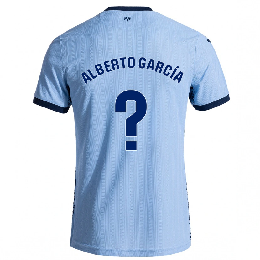 Danxen Niño Camiseta Alberto García #0 Azul Cielo 2ª Equipación 2024/25 La Camisa