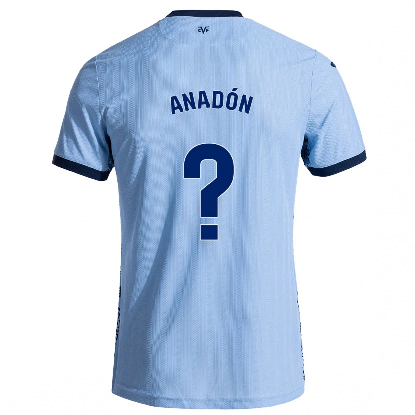 Danxen Niño Camiseta Guillermo Anadón #0 Azul Cielo 2ª Equipación 2024/25 La Camisa