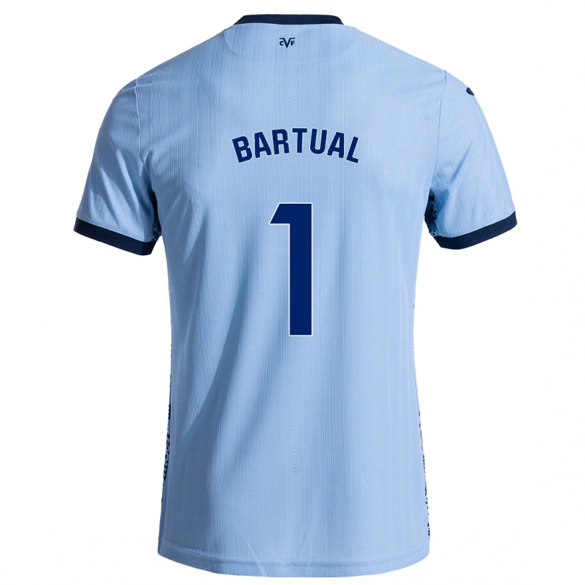 Danxen Niño Camiseta Kike Bartual #1 Azul Cielo 2ª Equipación 2024/25 La Camisa