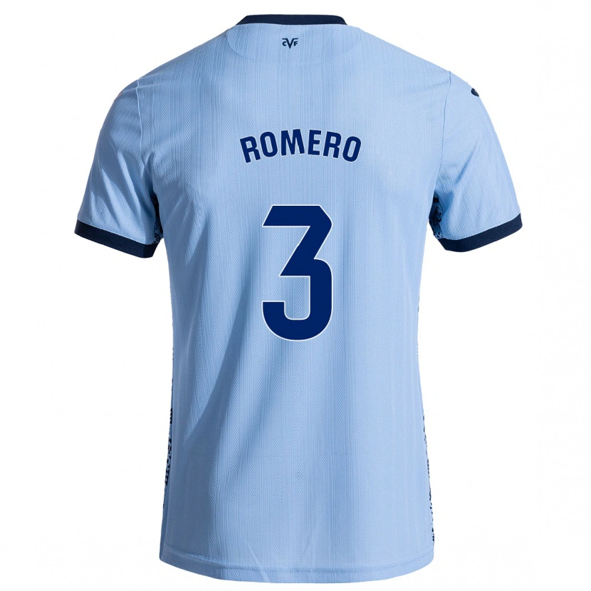 Danxen Niño Camiseta Cristo Romero #3 Azul Cielo 2ª Equipación 2024/25 La Camisa