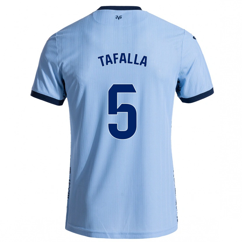 Danxen Niño Camiseta Fran Tafalla #5 Azul Cielo 2ª Equipación 2024/25 La Camisa