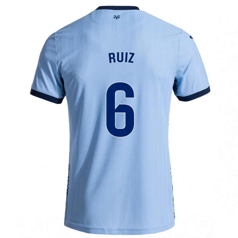 Danxen Niño Camiseta Joan Ruiz #6 Azul Cielo 2ª Equipación 2024/25 La Camisa