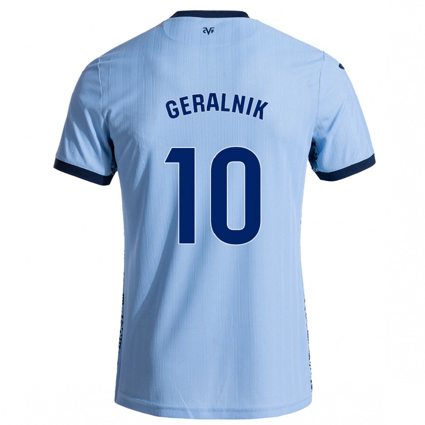 Danxen Niño Camiseta Tiago Geralnik #10 Azul Cielo 2ª Equipación 2024/25 La Camisa