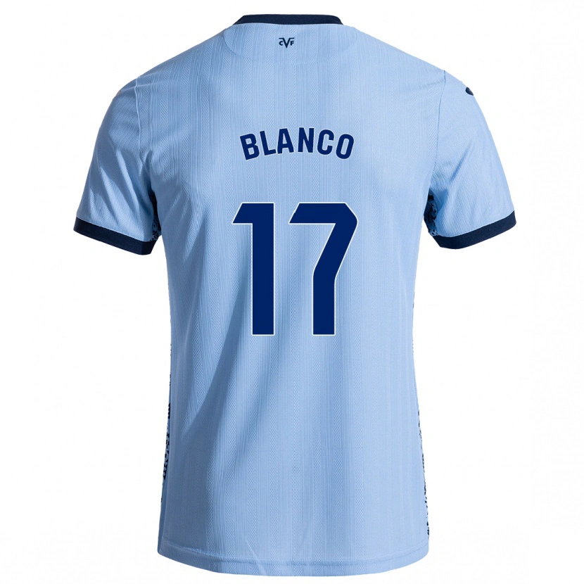 Danxen Niño Camiseta Fabio Blanco #17 Azul Cielo 2ª Equipación 2024/25 La Camisa