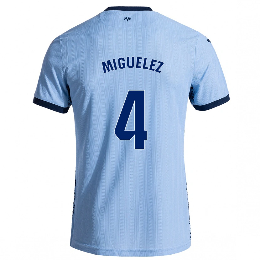 Danxen Niño Camiseta Irene Miguélez #4 Azul Cielo 2ª Equipación 2024/25 La Camisa