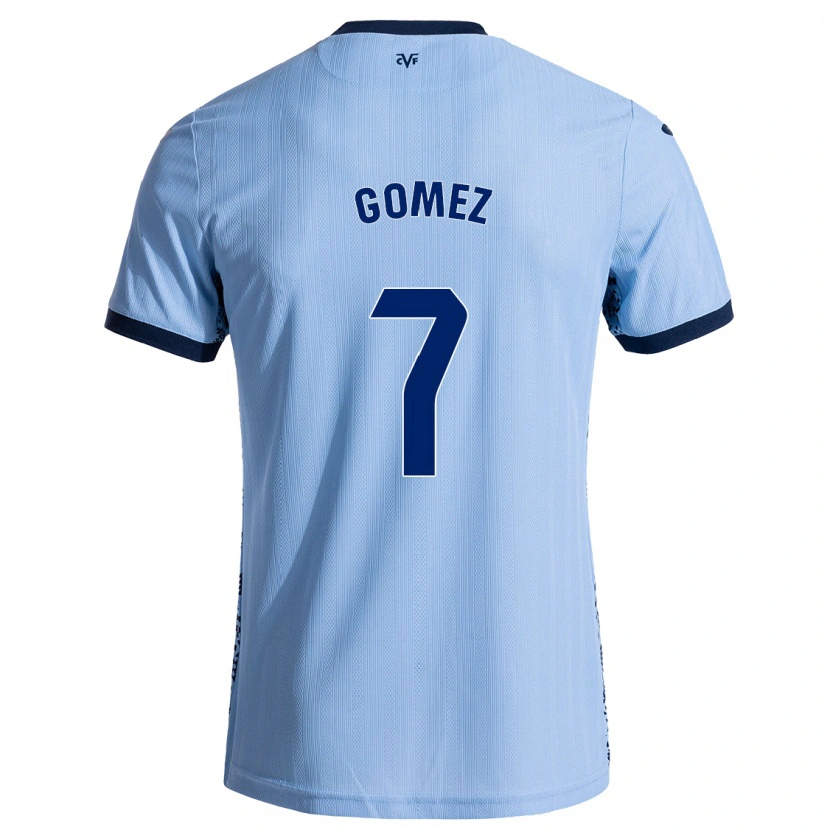 Danxen Niño Camiseta Lucía Gómez #7 Azul Cielo 2ª Equipación 2024/25 La Camisa