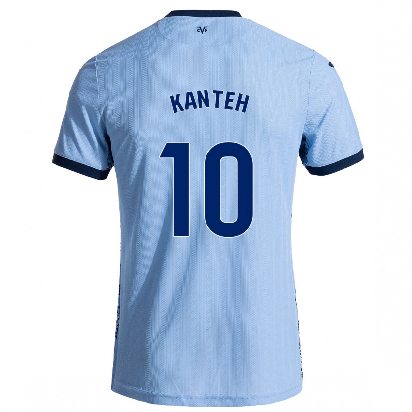 Danxen Niño Camiseta Fatou Kanteh #10 Azul Cielo 2ª Equipación 2024/25 La Camisa