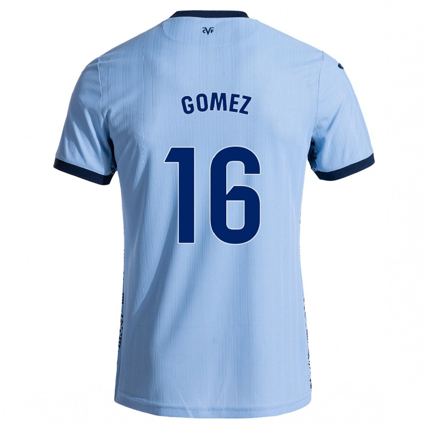 Danxen Niño Camiseta Queralt Gómez #16 Azul Cielo 2ª Equipación 2024/25 La Camisa